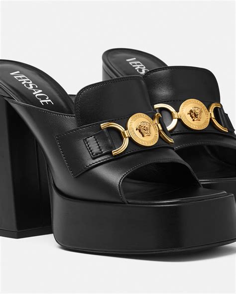 versace la medusa mules|Versace Medusa 95 sandals.